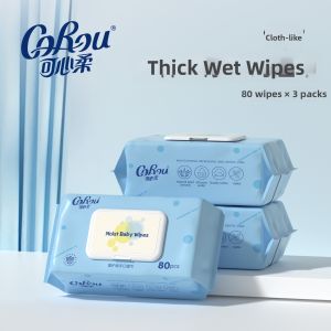 COROU | Baby Use Hand Mouth Bottom Thick Wet Wipes 80 Sheet