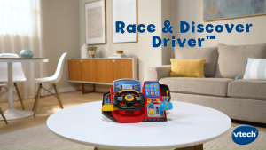 VTech Race & Discover Driver With Colorful Game Screen