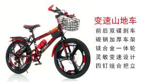 Bike With Training Children Bicycle Kids Bicycle Balance Bike 6 to 12 Years Old Mountain Bike Variable Speed Female Male 18/20/22/24 Inch