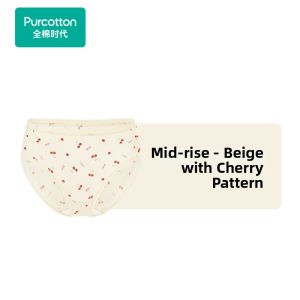 Purcotton | High Waist Printed Color-blocked Womens Panties
