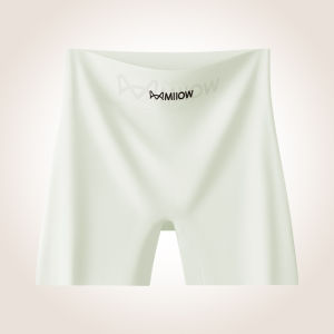 MiiOW | กางเกงชั้นในแบบบางเอวสูงสำหรับผู้หญิง MiiOW Ice Silk Seamless Safety Pants กางเกงขาสั้นแบบไม่มีรอยตะเข็บป้องกันแสงแดด