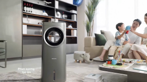 Quạt không cánh phun sương tạo ẩm kiêm lọc không khí ion âm và khử khuẩn UV thương hiệu Hà Lan cao cấp Philips ACR4246X Serial 4000 - Bảo hành 24 tháng