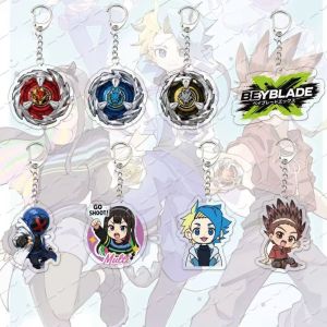 Bandai | Anime Beyblade X Ekusu Bird Multi Keychains Jaxon Cross Robin Kazami Multi Nana Iro Charm Keychains for Accessorie Bag Fans Gift