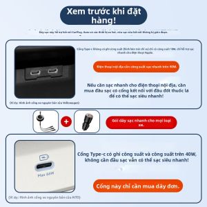 SUPENG | Sạc Xe Hơi Nhanh Dây USB Type-C 3 trong 1 Co Dãn
