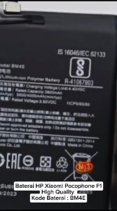 Baterai Hp Xiaomi Poco phone Pocophone F1 BM 4E BM4E Batre Baterai HP