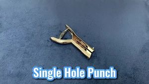 Hole Punch 2\" Reach 3/6mm Single Hole Punch: Heavy Duty Hole Puncher for Paper & Cards