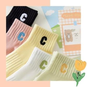 KDAShop มาเเรง ถุงเท้าเเฟชั่น งานดีมาใหม่ สไตล์มินิมอลมินิใจ เฉดสีน่ารักตะมุตะมิ โทนไหนก็เอาอยู่ ไม่มีคือพลาดมากเลยน้า คุณน้าเเต่งลวดลายน่ารักไปซื้อเลย