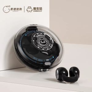 หูฟังบลูทูธแบบหนีบหู Zombiescat B3 OWS ดีไซน์โปร่งใส หูฟังไร้สายบลูทูธ HiFi สเตอริโอ TWS