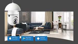 CCTV Lampu V380 HD Kamera Wifi Bohlam PTZ Panoramic 1080P IP Camera Wireless Arah Bisa Diatur