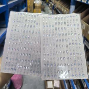 สติกเกอร์ติดหน้าลายอัญมณีรูปหยดน้ำ 3 มิติ 1 ชิ้น สติกเกอร์ติดตัวแบบมีกาวในตัว ประกายวิ้ง สำหรับแต่งหน้าตาและร่างกาย รุ่น 1