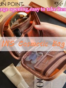 FUNPOINT Cosmetic Bag Waterproof Portable  Make up Bag Travel Mini Wash Storage Bag with Zipper Cute Lipstick Bag