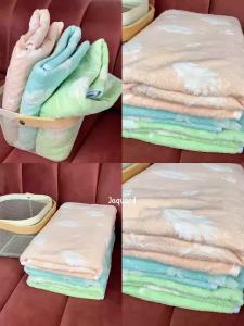 Elegant Jacquard Bath Towel Thick Coral Fleece Fabric LW011