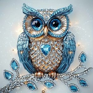 Evershine | EverShine 5D Full Khoan Kim Cương Tranh Bộ Cú DIY Khảm Động Vật Thêu Nghệ Thuật Dành Cho Người Lớn Người Mới Bắt Đầu Trang Trí Nhà Cửa