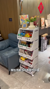 NestNest Home|Foldable Storage Rack Home Storage Small Trolley Book and Miscellaneous Plastic Storage Cart
