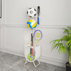 Indoor Simple Basketball Football Volleyball Storage Rack Childrens Toy Organizer Basket Home Sports Equipment Storage Shelf
