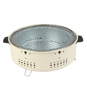【Fast Delivery】Round Barbecue Stove with Grill Net Stainless Steel Split BBQ Stove Round Non-stick Barbecue Rack for Outdoor Camping【Arrive 1-3 Days】
