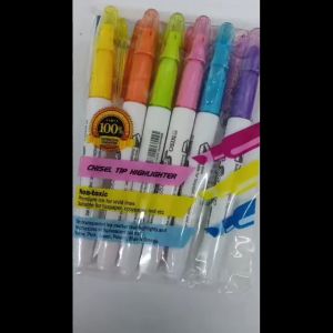 Niso Highlighter pen 1pack 6pcs 6 in1 (Price For 1 Pack) (HP38MX)