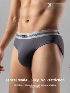 miiow | Mens Modal Underwear Breathable Triangle Shorts Comfortable Large Size Anti-bacterial Mid-waist Pure Color Youth Innerwear