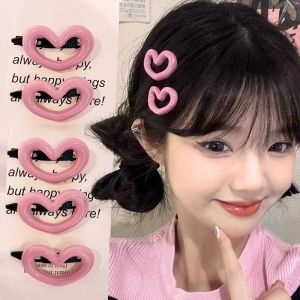 กิ๊ฟติดผมรูปห้าเหลี่ยมรูปหัวใจสีเบจสีชมพูน่ารักสำหรับผู้หญิงกิ๊บติดผมด้านข้างสุดเจ๋งสำหรับเด็กผู้หญิงน่ารักเด็กๆเครื่องประดับแบบเกาหลี Y2K