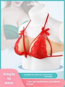 Silicone Masquerade Bras Fake Breasts round Shape Womens Underwear Cover up Chest Binders Transformative Male to Female
