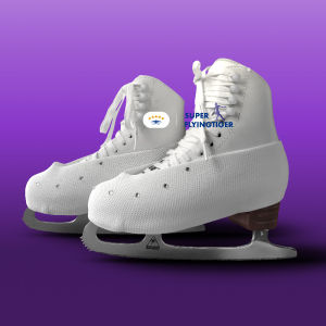White Figure Skating Ice Skates Protection Cover Anti-scratch Roller Skates Wear-resistant Strap with Buckle Ice Hockey Equipment