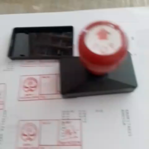 Stempel Nilai Guru Custom Nama Paraf Logo Sekolah