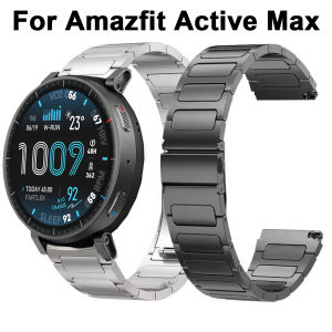 Luxury Stainless Steel Strap For Amazfit Active Max Bussiness Bracelet Metal Band For Amazfit GTR 4 3 2 2e GTR 47mm/Stratos 3 2