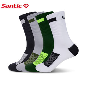 Santic Cycling Socks Premium Sports Socks Running Basketball Bicycle Sock Breathable Quick-dry Antimicrobial K3P146