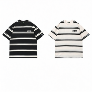 FINGERCROXX | American Style Color Block Short Sleeve T-shirt
