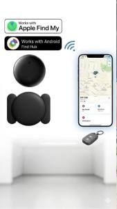 Thiết Bị Định Vị GPS Mini Giấu Kín Với Hộp Từ Tính Chống Mất Dùng Cho Ô Tô Ví Thú Cưng Tương Thích Với iOS Find My & Google Find My iPhone