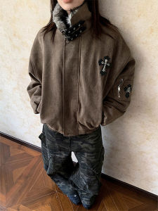 ZHUOCAN | American Retro Warm Lined Cotton Coat