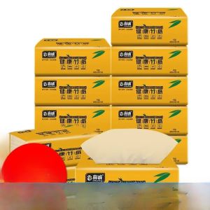 60 Packs Per Year/8 Packs] Original Bamboo Pulp Color Big Pack Napkin Paper Extraction For Home Tissue Pulling Full Box of Toilet Paper