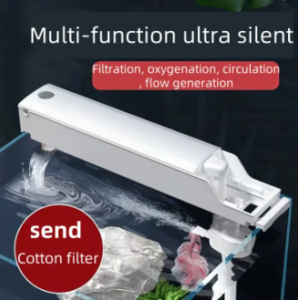Fish Tank With Cover Filter Three-in-one Submersible Pump Filter Box Aquarium Filter Mute Circulation Filter
