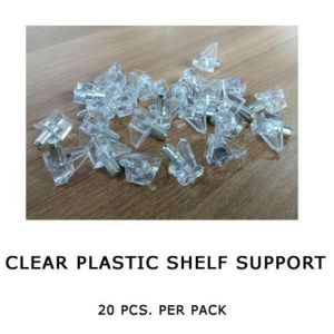 20PCS SHELF SUPPORT CLEAR / PLASTIC SHELF SUPPORT