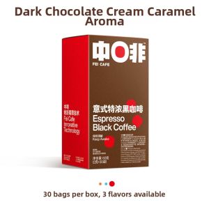 FEI CAFE | Italian Extra Strong Cold Brew Instant Black Coffee Powder