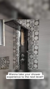 2025 New 5-in-1 Shower Panel Stainless Steel/Luxury 5-Function Shower Set with Massage Bathroom