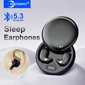 Kebidumei | KEBIDUMEI Sleep Earphones Bluetooth 5.3 Headphones In-ear Mini Wireless Headsets HiFi Stereo Noise Reduction TWS Gaming Earbuds