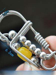 หัวเข็มขัดแบบถักด้วยมือ 316 เรียบง่าย สร้างสรรค์ ฮีโร่ชายรถยนต์ ป้องกันการสูญหาย ชุบเงิน โลหะผสม