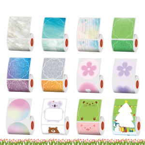 KAYSION New Thermal Label Christmas Gift Thermal Printing Paper Labels Compatible with SK58/SK20/M110/M220/P1 Portable Printers