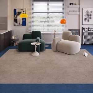 Luxury Yellow Living Room Carpet for Sofa and Coffee Table