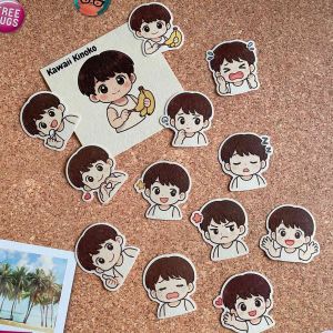 [12-pc] Kawaii Kinoko for Every Mood stickers pack/ chibi stickers emoji /note sticker/ stickers/ labels/ scrapbook