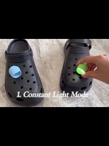 โคมไฟกันน้ำสำหรับตั้งแคมป์กลางแจ้ง  Crocs เสน่ห์สำหรับผู้ใหญ่เด็กรองเท้าตกแต่งไฟ  ไฟหน้าสำหรับอุปกรณ์ Crocs