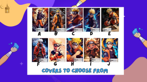 Naruto A5 School Notebook for Kids Boys | Waterproof Laminated Cover | 70 GSM Thick Paper |