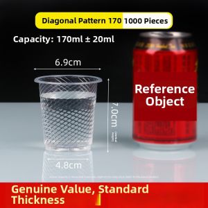 Thickened Transparent Heat-resistant Disposable Cups