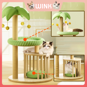 Pet Cat Tree House Tower Luxury Nature Sisal Large Cat Climbing Frame Scratcher Condos For Kitten