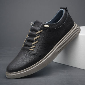 NUDANLAI | Breathable Soft Bottom Slip-On Mens Leather Casual Shoes