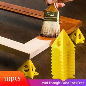10Pcs paint rack mini paint rack tool triangular paint pad woodworking feet woodworking woodworking accessories