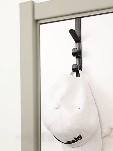 Multifunctional Back Door Hanging Hook Space Saver Long Row Door Hanger Hook High Load Capacity Backpack Hanging Rack