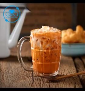 Bộ 6 Ly Thủy Tinh Cổ Điển Có Quai Cầm Dùng Thưởng Thức Trà Và Cà Phê 375ml / Cốc Thuỷ Tinh Có Quai Vintage QB316