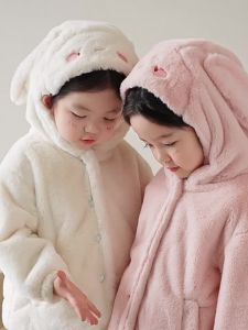 YOEHYAUL | Warm Winter Hooded Rabbit Ears Coat Fleece Lined & Thick